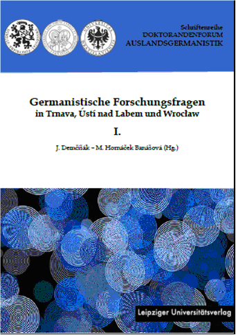 Okładka Schriftenreihe Doktorandenforum Auslandsgermanistik - tom 1
