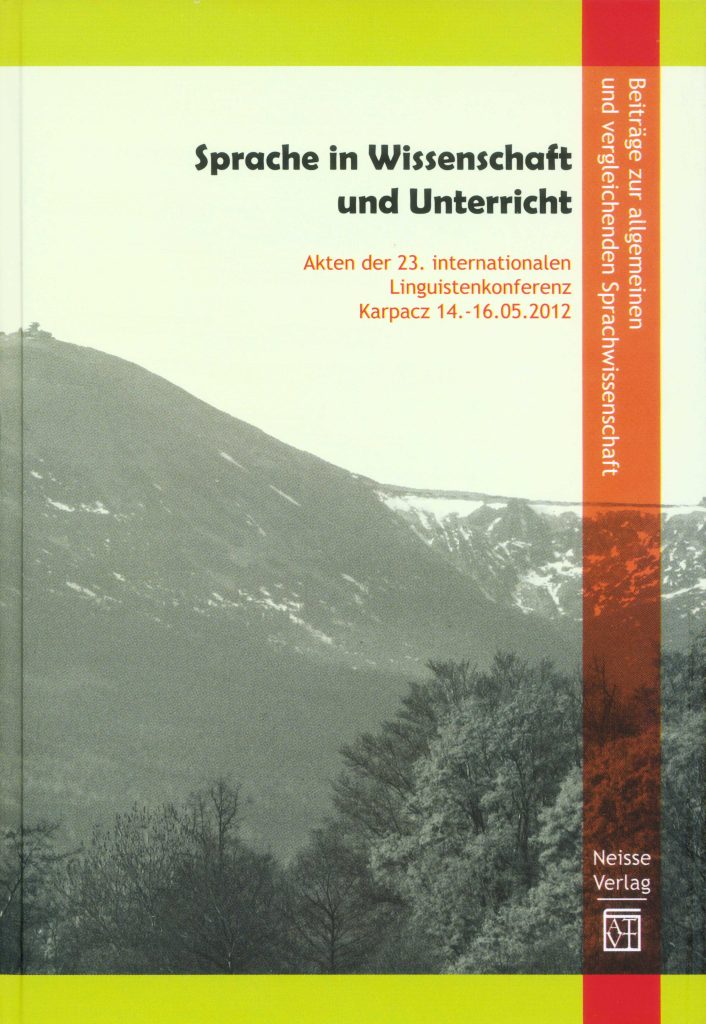 Okładka czasopisma: BEITRÄGE ZUR ALLGEMEINEN UND VERGLEICHENDEN SPRACHWISSENSCHAFT - Tom 2