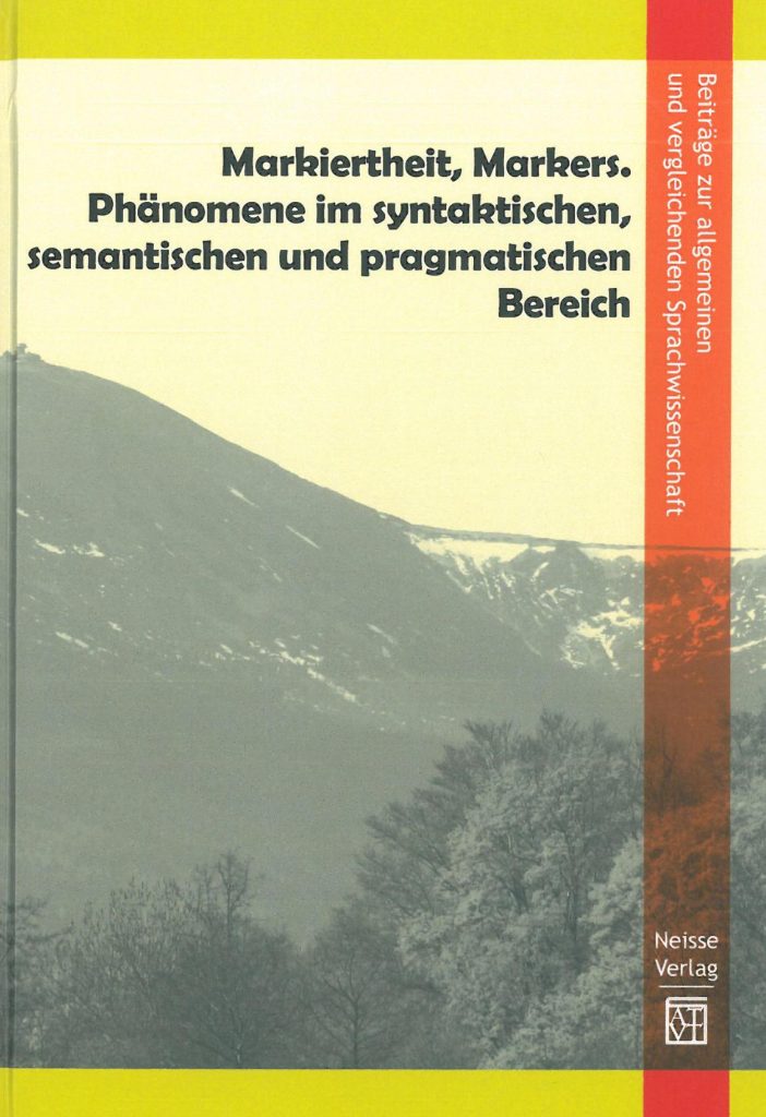 Okładka czasopisma: BEITRÄGE ZUR ALLGEMEINEN UND VERGLEICHENDEN SPRACHWISSENSCHAFT - Tom 7