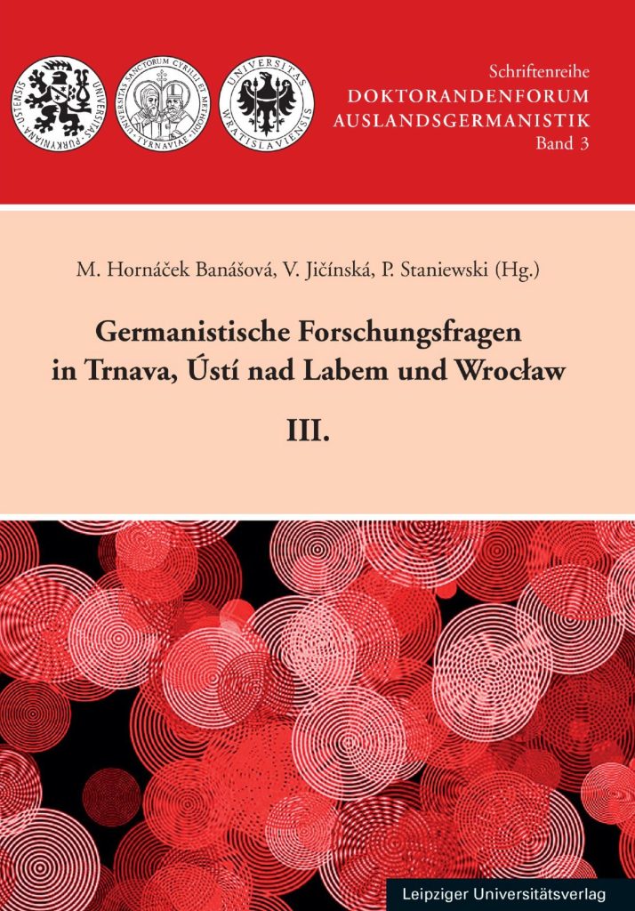 Okładka Schriftenreihe Doktorandenforum Auslandsgermanistik - tom 3