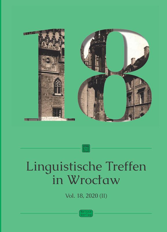 Okładka czasopisma: LINGUISTISCHE TREFFEN IN WROCŁAW