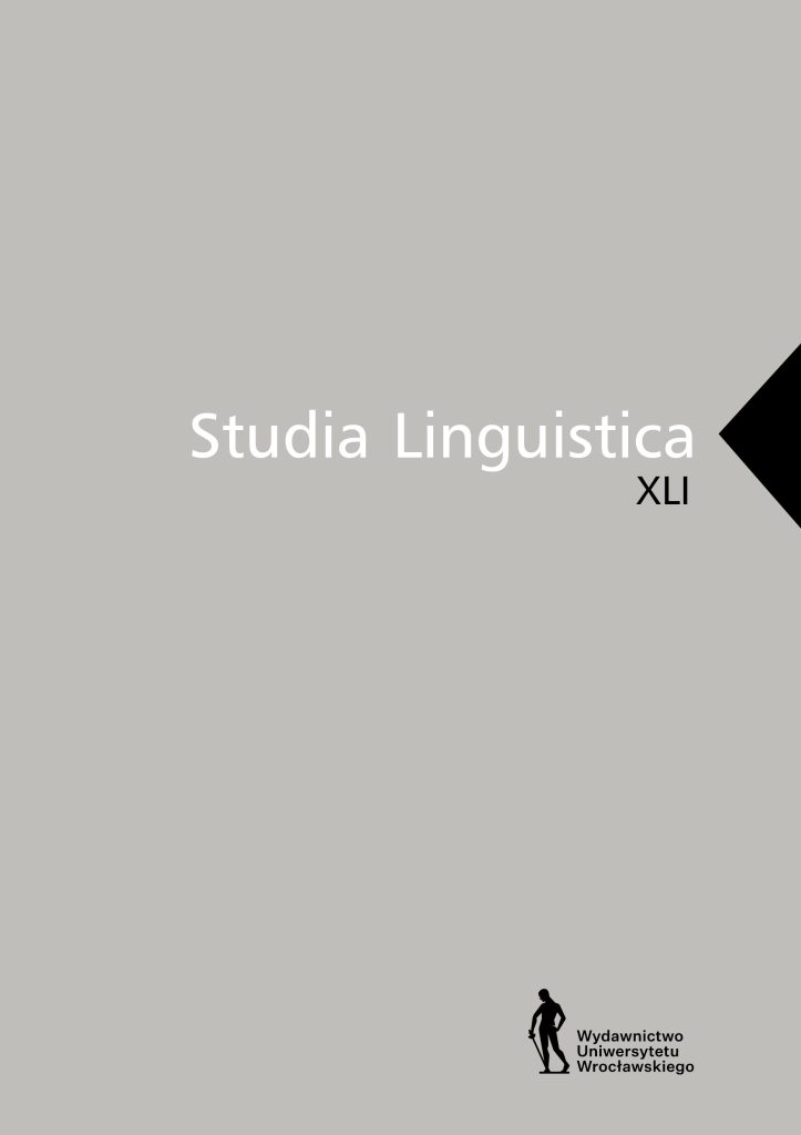 Okładka czasopisma: STUDIA LINGUISTICA