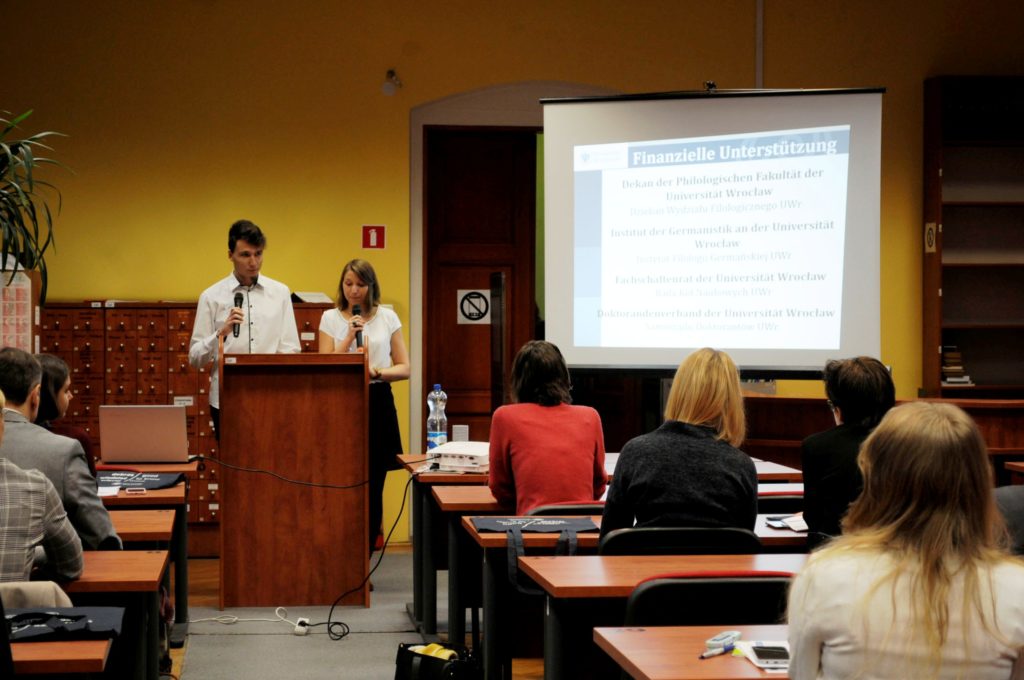 Zdjęcie z międzynarodowej konferencji studencko-doktoranckiej Linguistische Juniorentreffen in Wrocław I