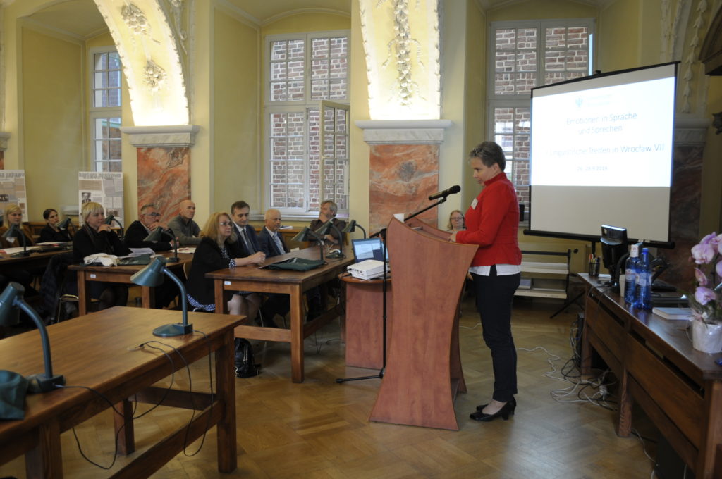 Zdjęcie z konferencji „Emotionen in Sprache und Sprechen“