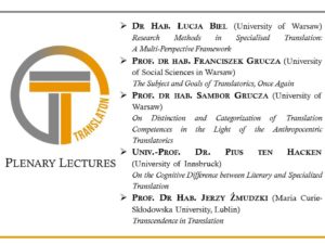 Plenary lectures